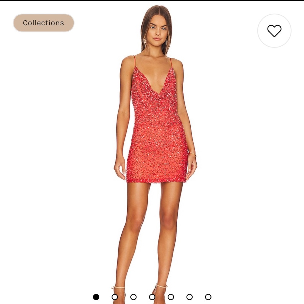 Retrofete mich dress medium peach ombré